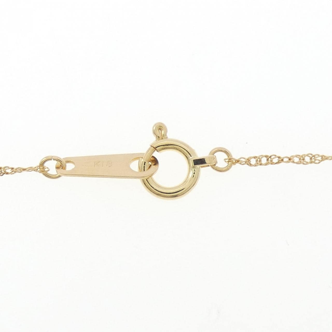 K18YG ハート ダイヤモンド ネックレス 0.1CT