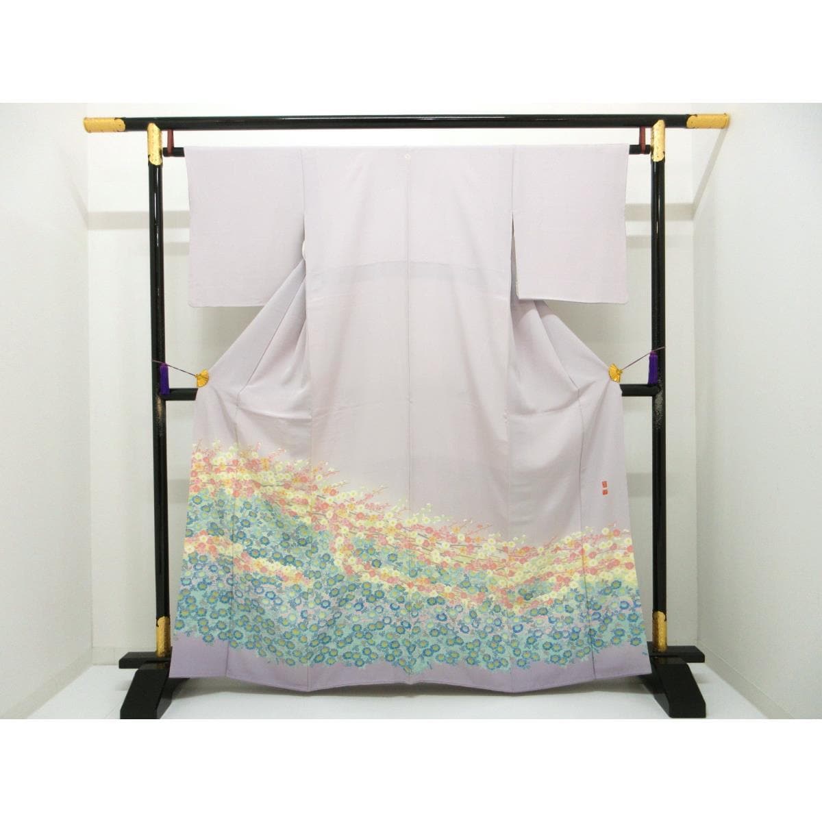 色留袖　訪問着兼用　百貫華峰　丸に梅鉢【本加賀友禅】