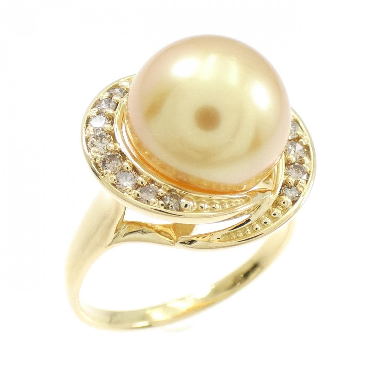 ジーエスティービー 白蝶パール リング 11.7mm