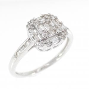 K18WG ダイヤモンド リング 0.30CT