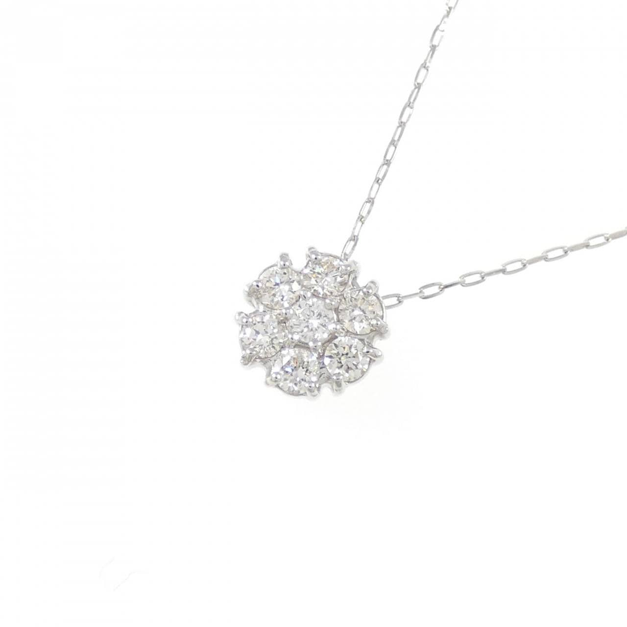 [BRAND NEW] PT Flower Diamond Necklace 0.20CT