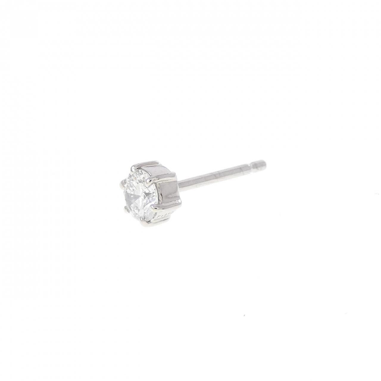 PT850/PT900 ダイヤモンド ピアス 0.207CT D SI1 VG 片耳