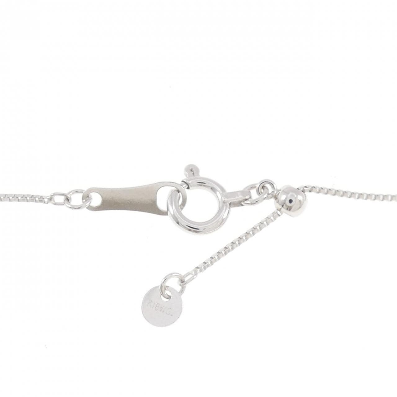 K18WG クロス ダイヤモンド ネックレス 0.10CT