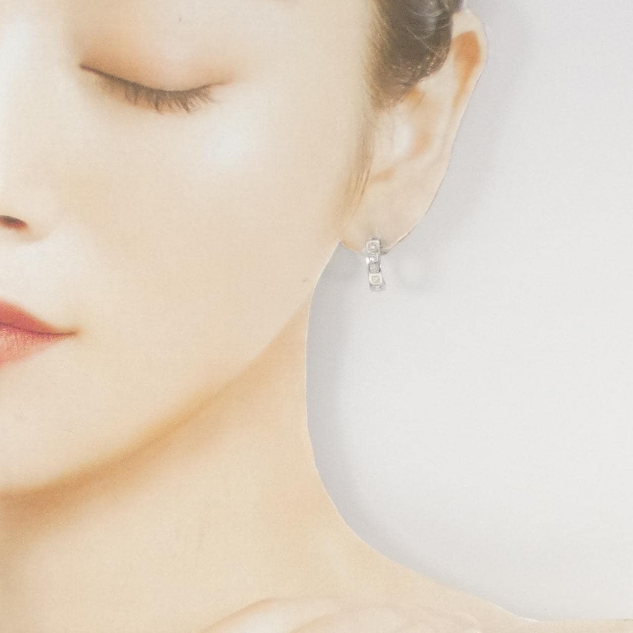 PT900 ダイヤモンド ピアス 0.20CT