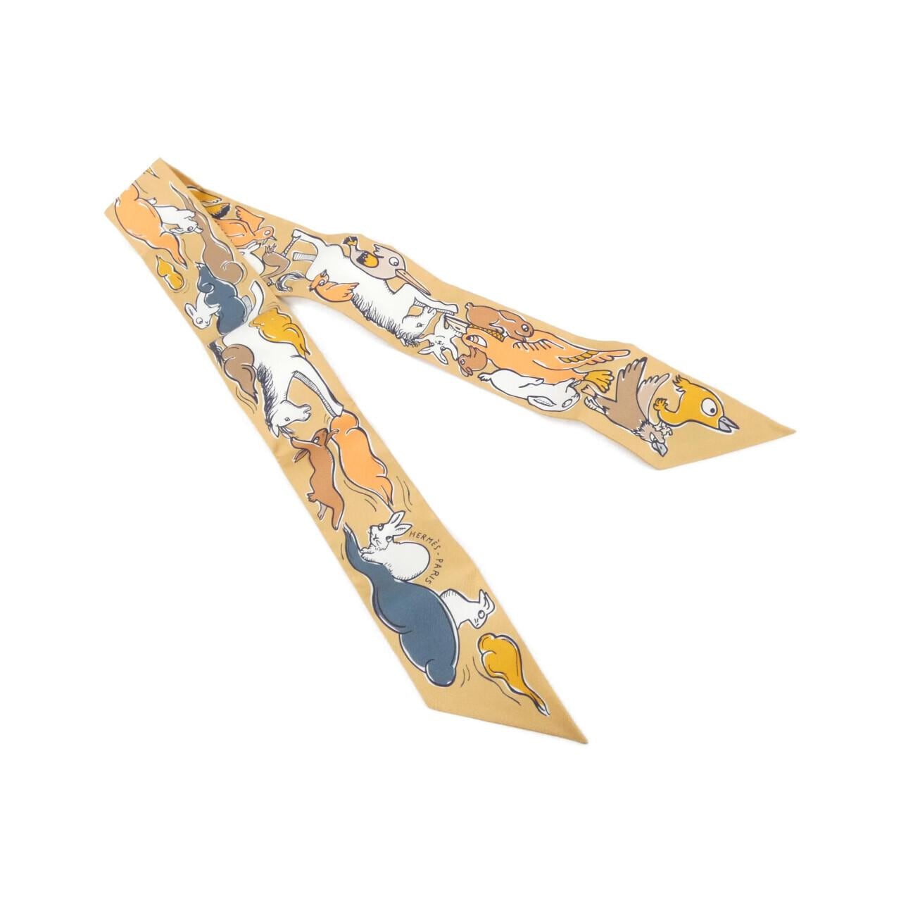 エルメス MILLE ET UN LAPINS ツイリー 064007S スカーフ