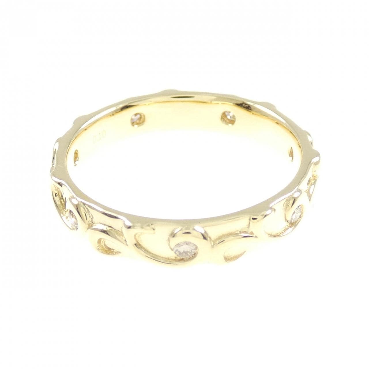 K18YG ダイヤモンド リング 0.10CT