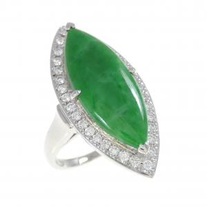 PT900 ヒスイ リング 3.51CT