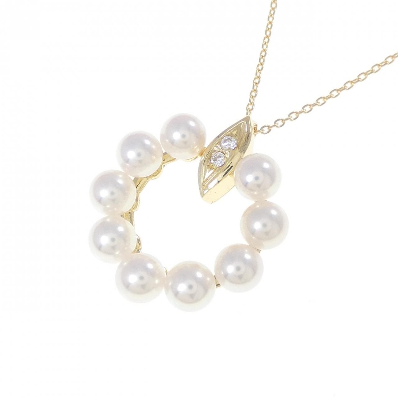 K18YG アコヤパール ネックレス