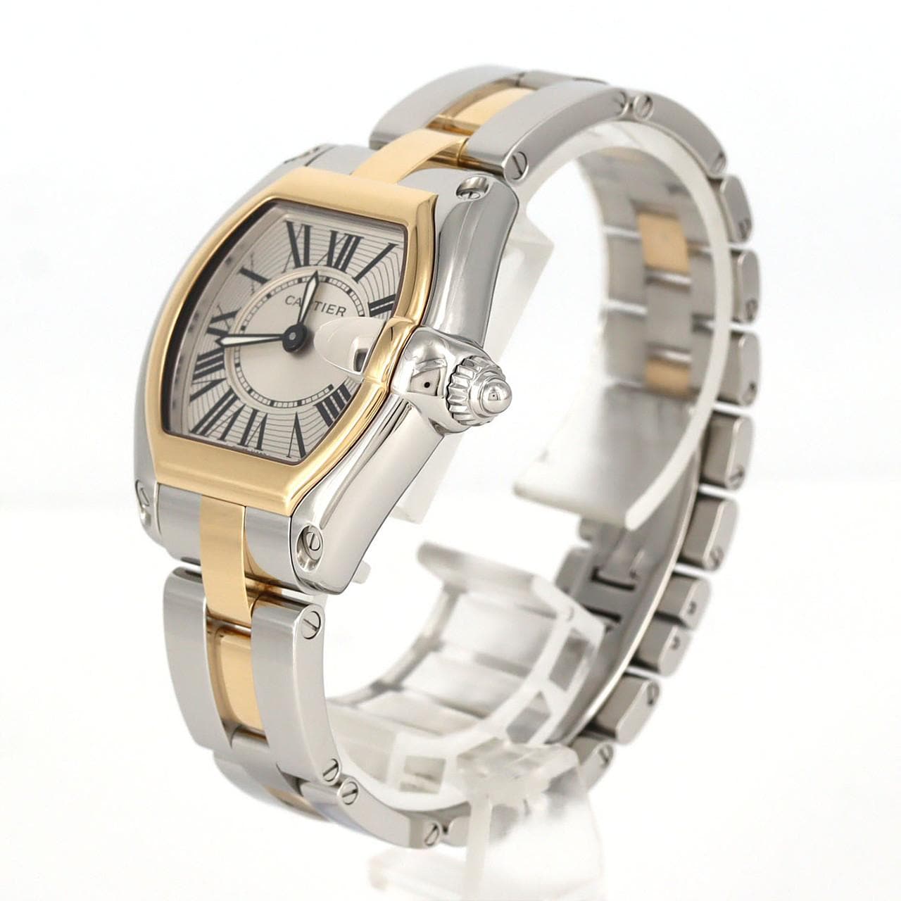 カルティエ ロードスターSM コンビ W62026Y4 SSxYG クォーツ