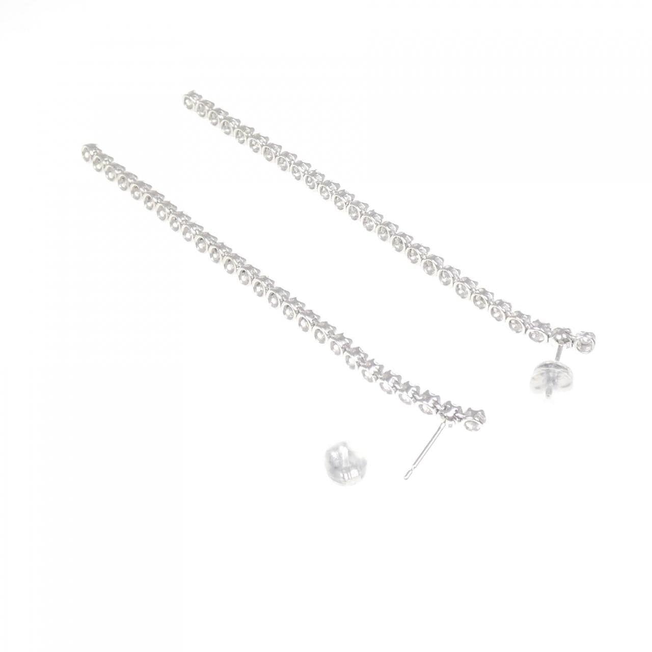 PT900/K18WG鑽石耳環