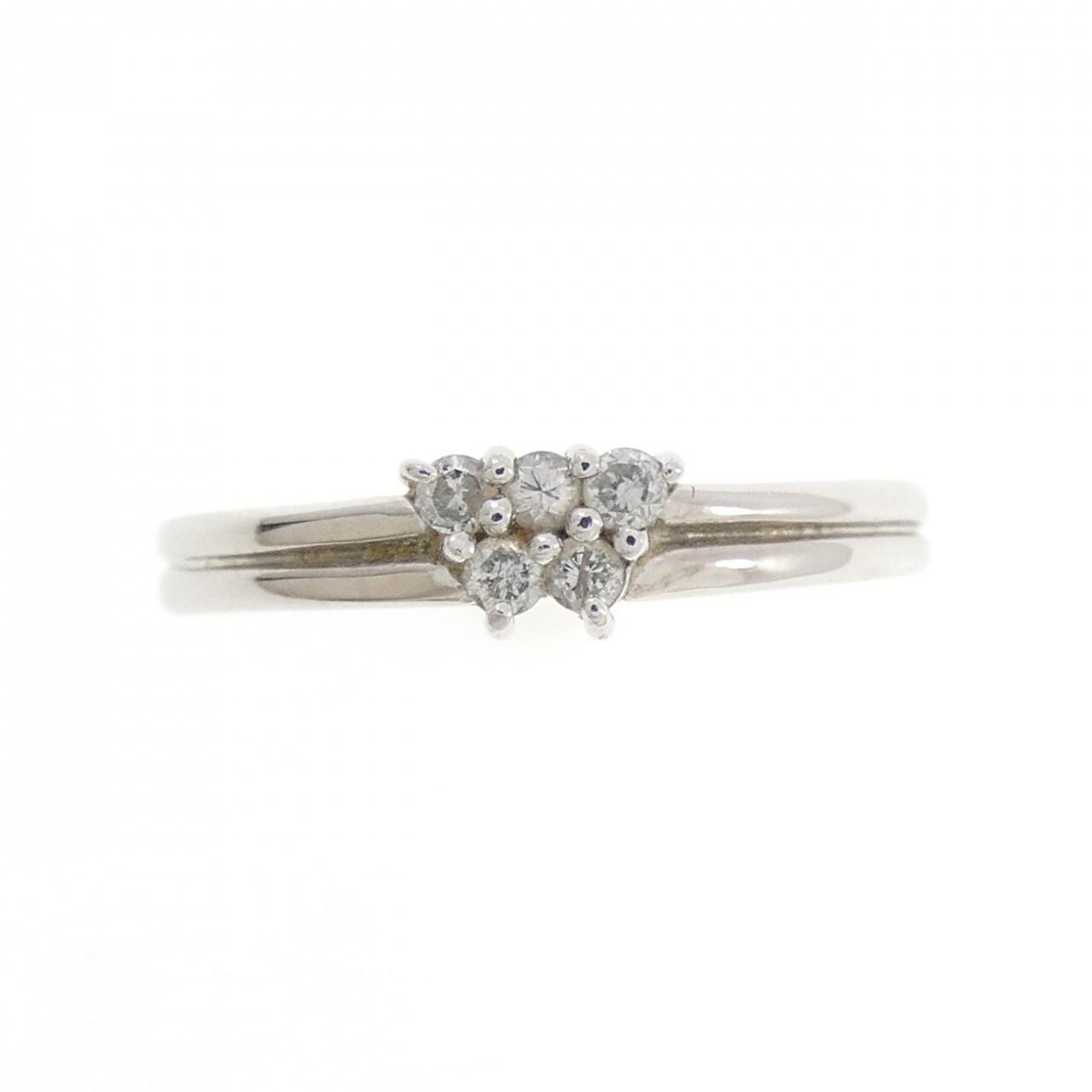 PT900 Diamond Ring 0.10CT