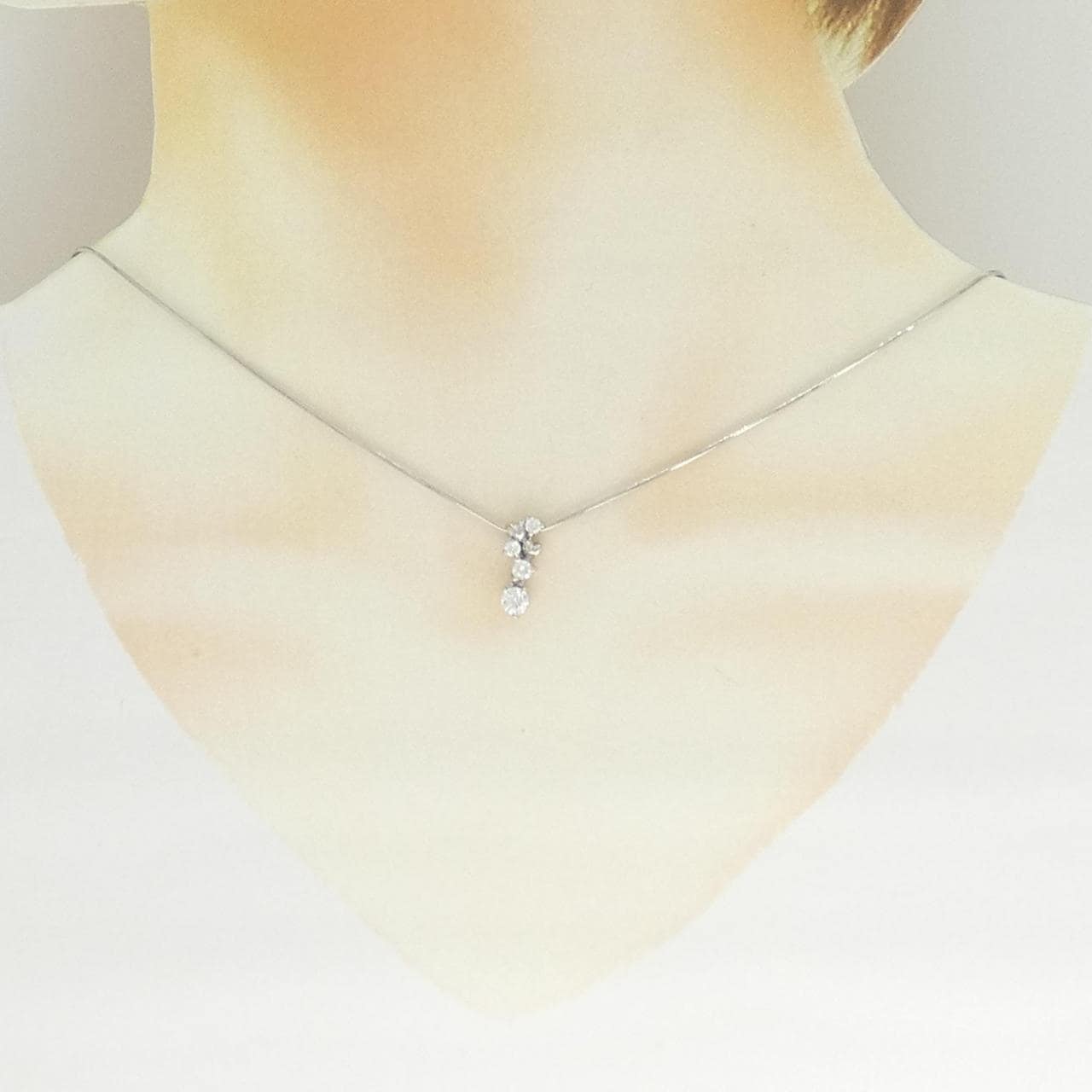 PT900/PT850 ダイヤモンド ネックレス 0.269CT