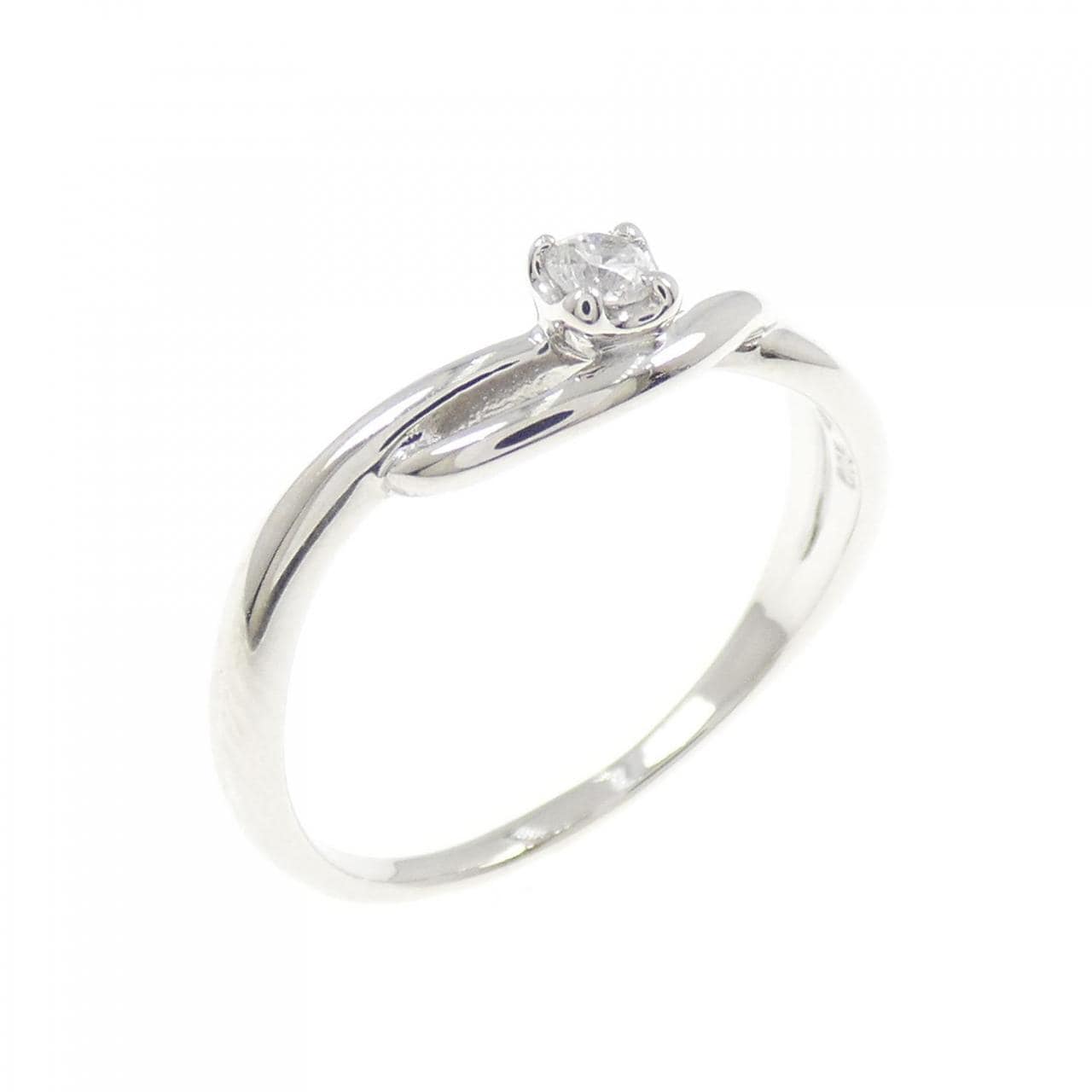 PT900 ソリティア ダイヤモンド リング 0.05CT