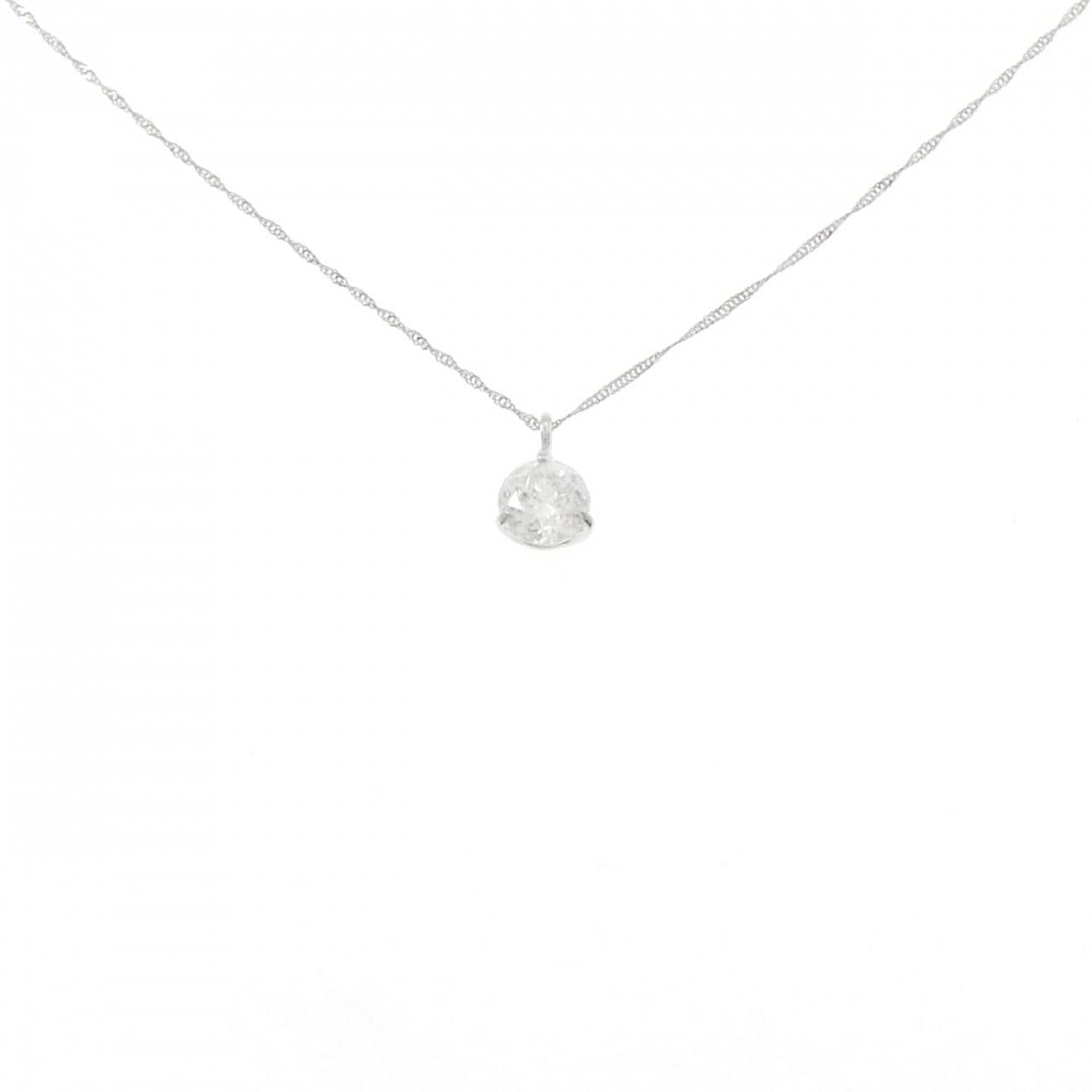 PT900/PT850 ソリティア ダイヤモンド ネックレス 0.720CT