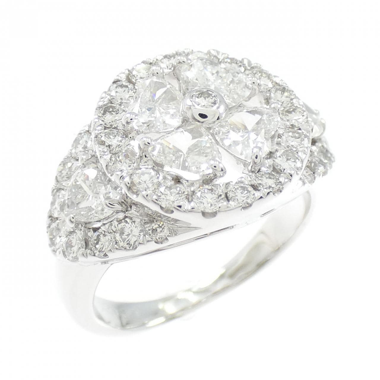 ポンテヴェキオ フラワー ダイヤモンド リング 2.030CT