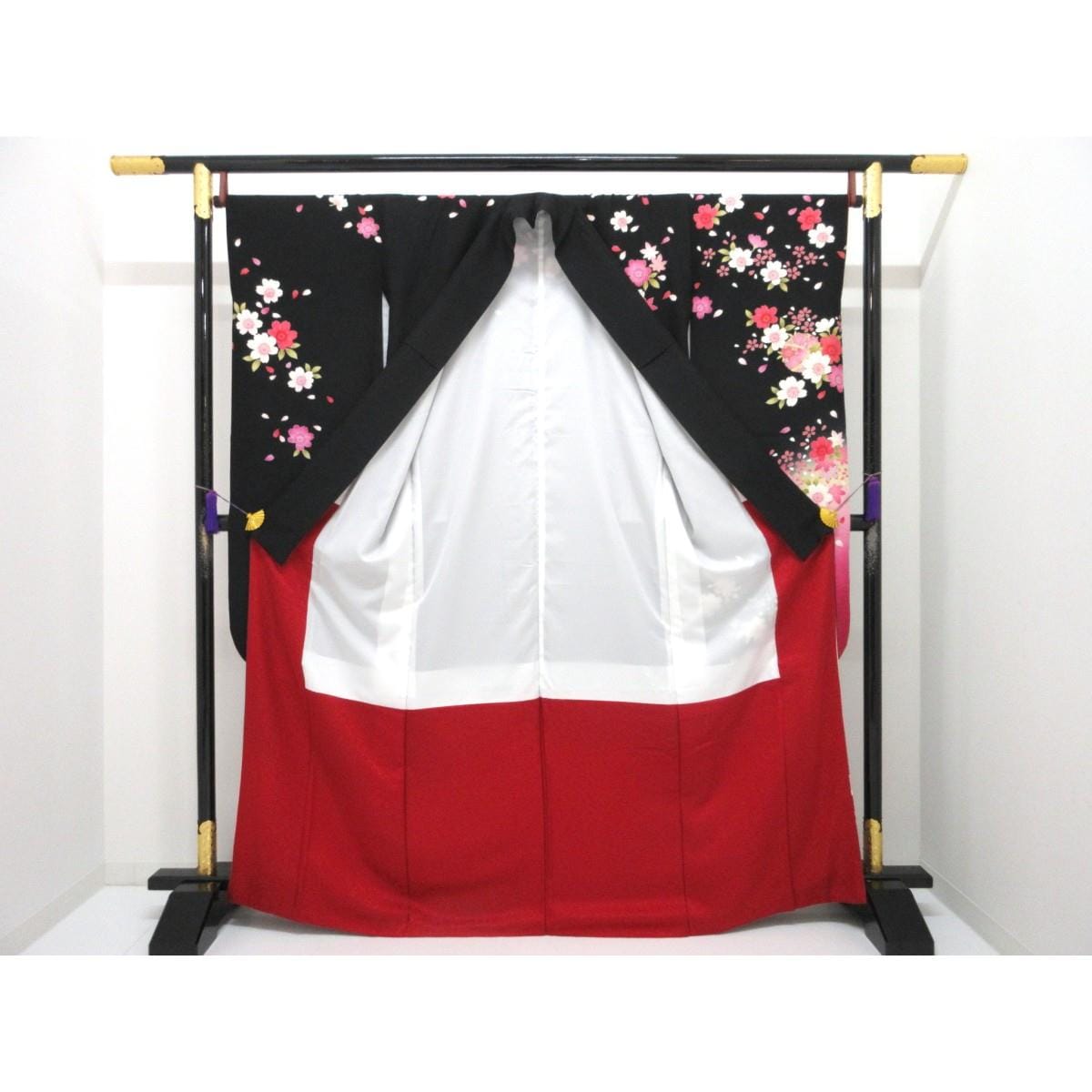 振袖　友禅金彩加工　ボカシ染