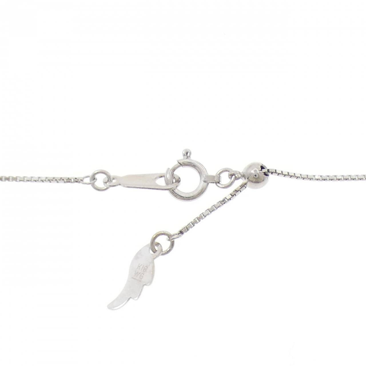 K18WG ダイヤモンド ネックレス 0.30CT