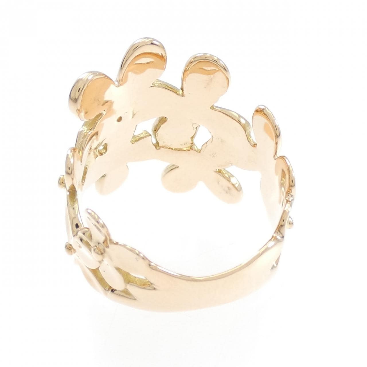 K18PG フラワー リング