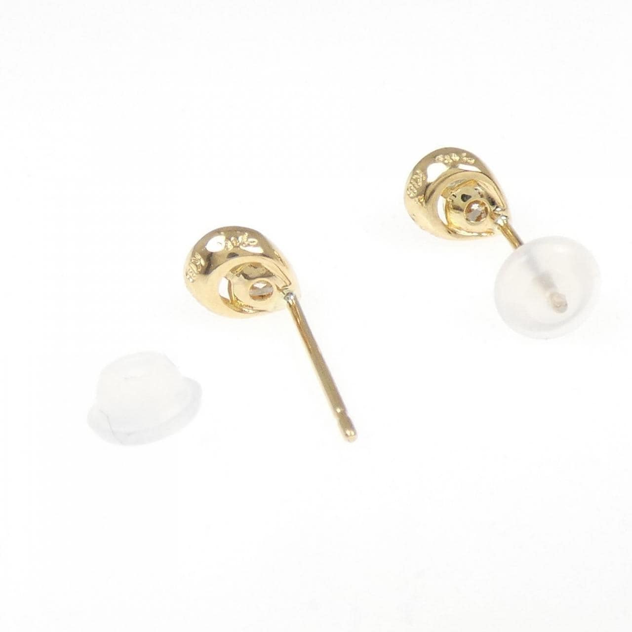 アガット ダイヤモンド ピアス 0.20CT