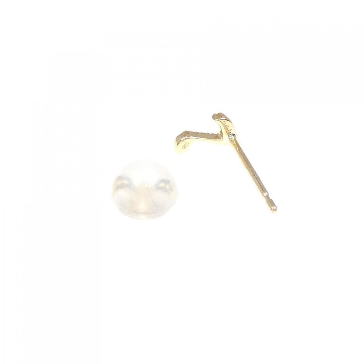 [BRAND NEW] K18YG Diamond Earrings, One Ear, 0.01CT