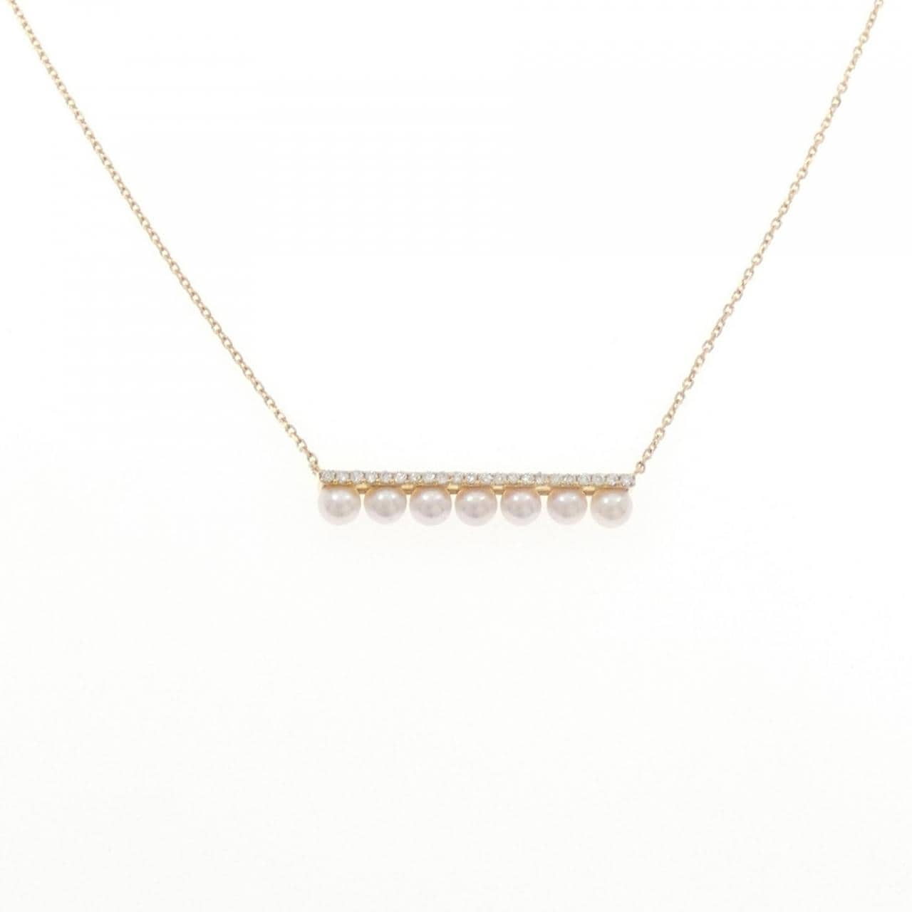 [BRAND NEW] K18YG Akoya pearl necklace