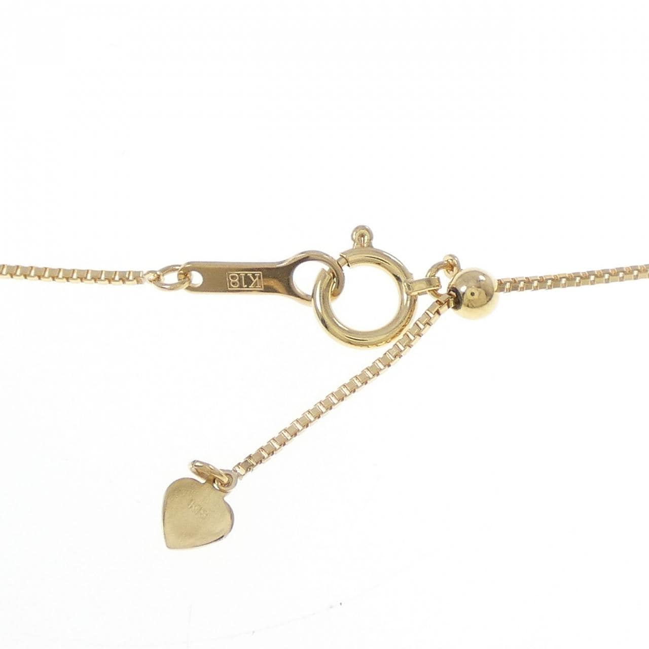 K18YG カラーストーン ネックレス