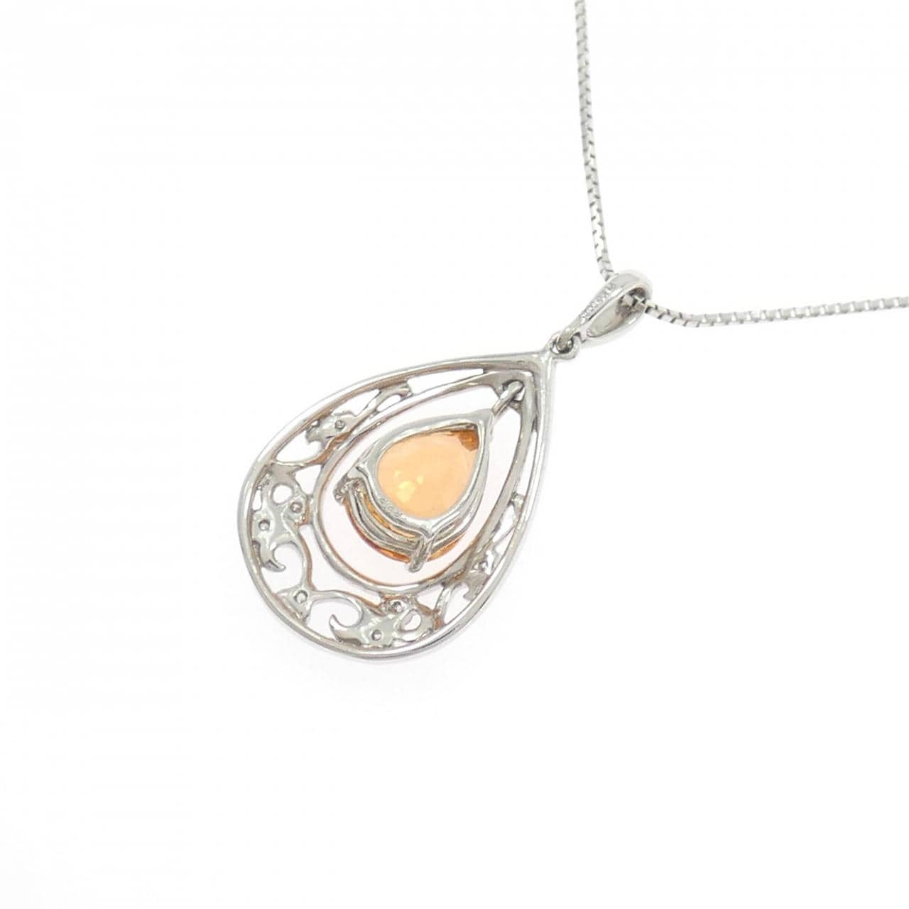 PT900/PT850 ガーネット ネックレス 2.42CT