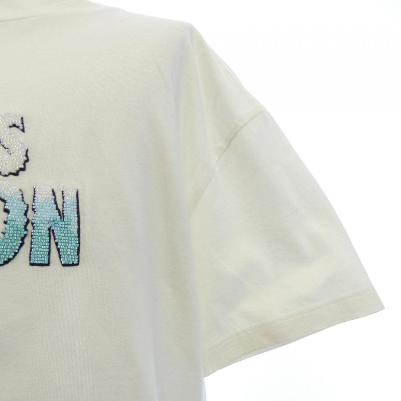 ルイヴィトン LOUIS VUITTON エンブロイダードビーズコットンTシャツ HPY35WNPG Tシャツ