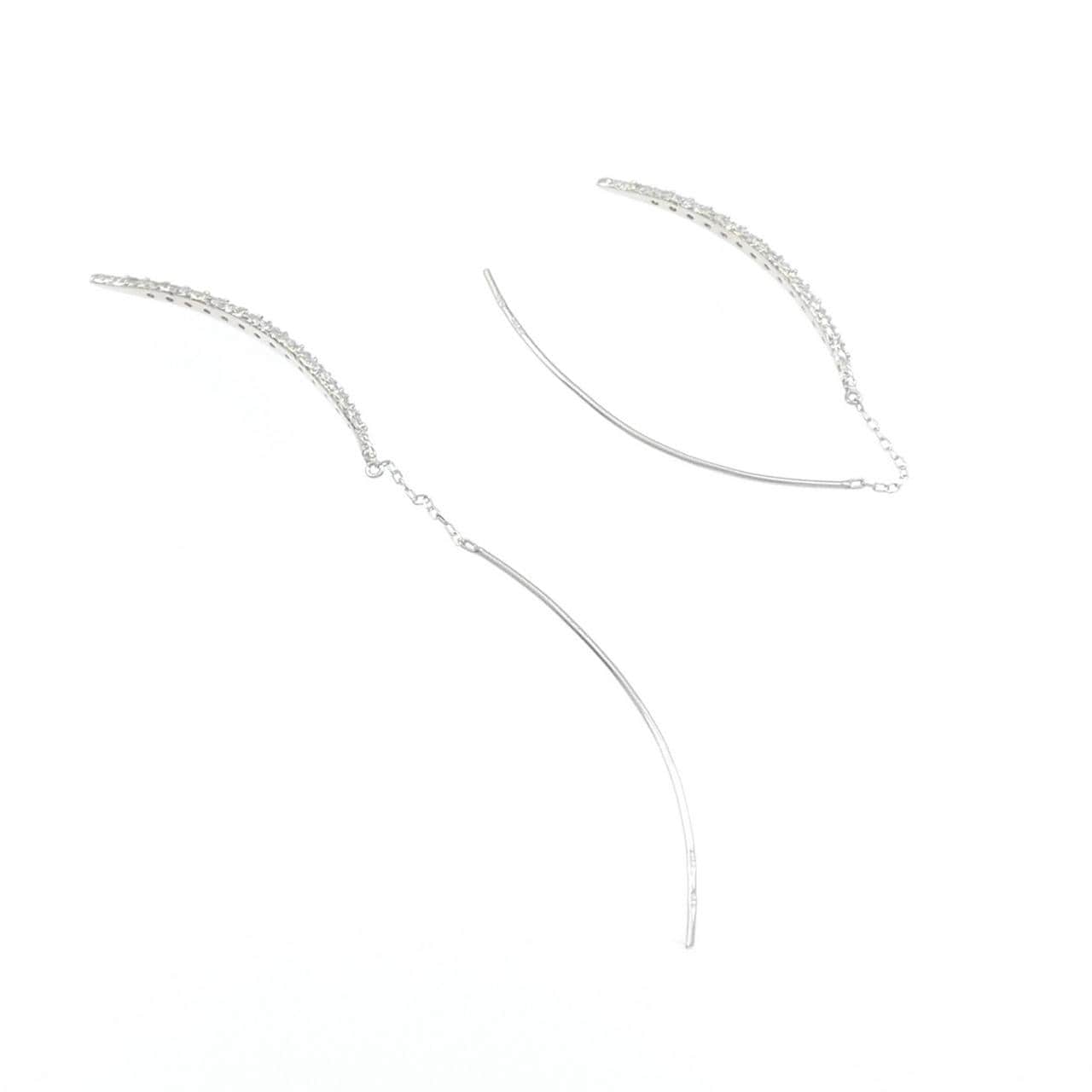 K18WG ダイヤモンド ピアス 0.20CT