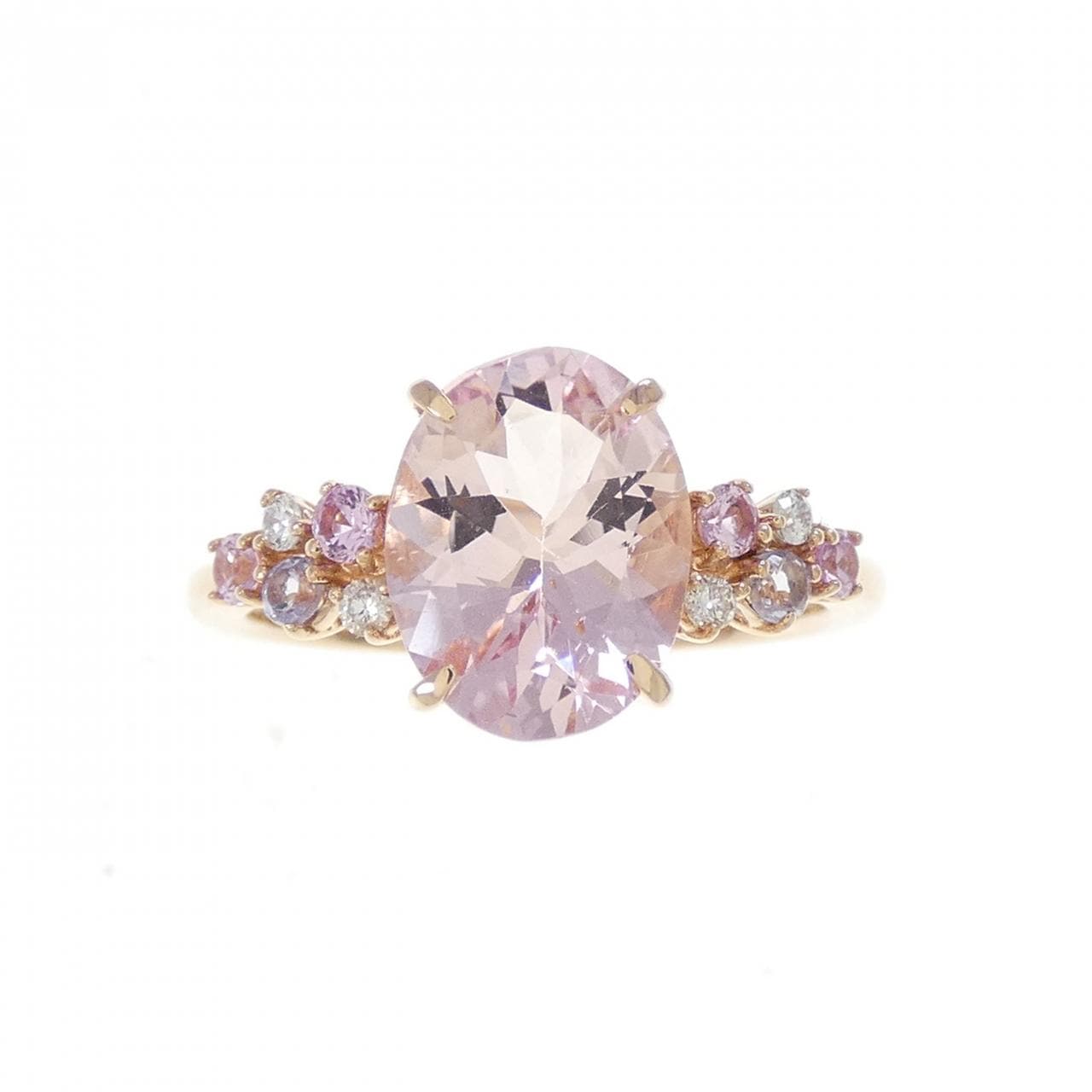 K18PG モルガナイト リング 1.50CT