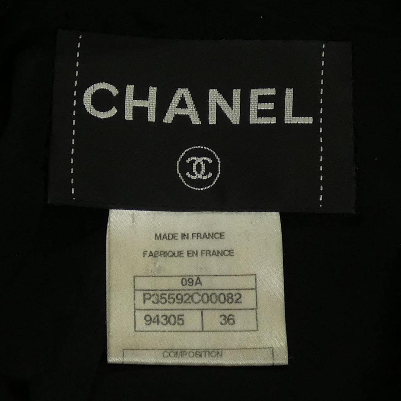 シャネル CHANEL P35592C00082 09A レザージャケット