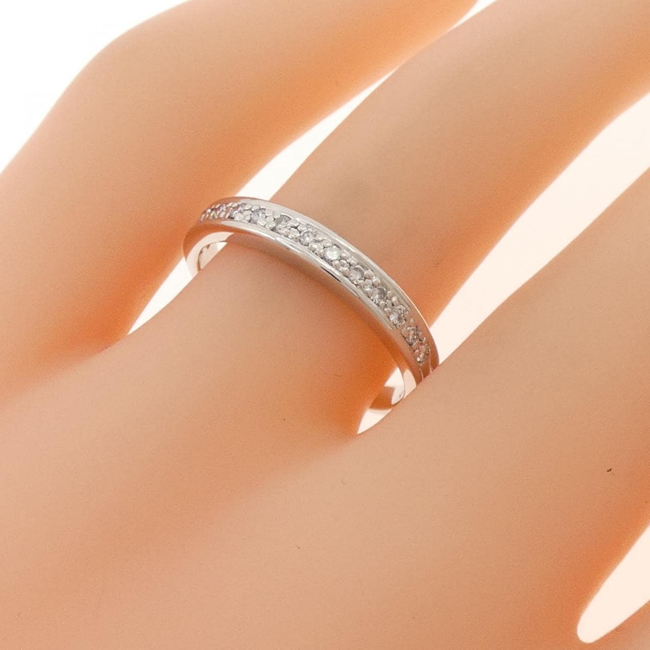 K18WG ダイヤモンド リング 0.10CT