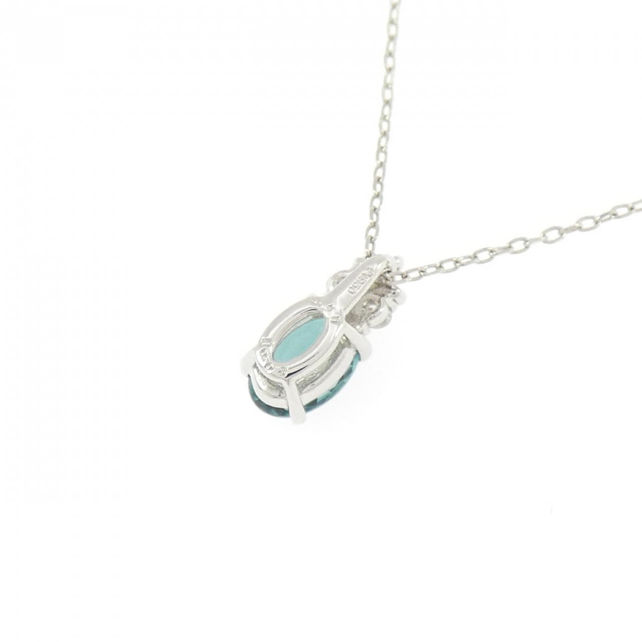 PT950 トルマリン ネックレス 0.40CT