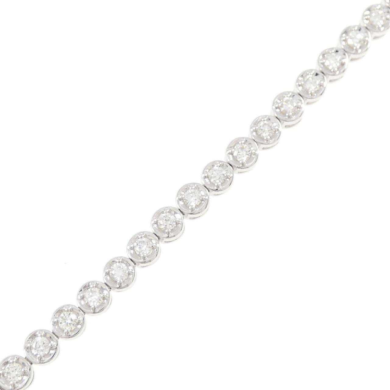 750WG ダイヤモンド ブレスレット 1.239CT