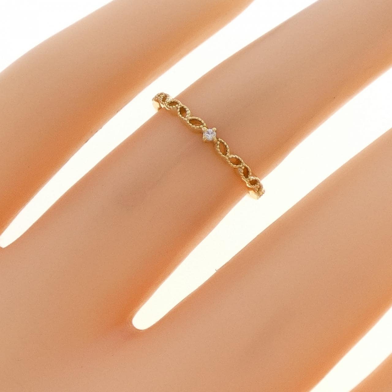 K18YG ダイヤモンド リング 0.01CT