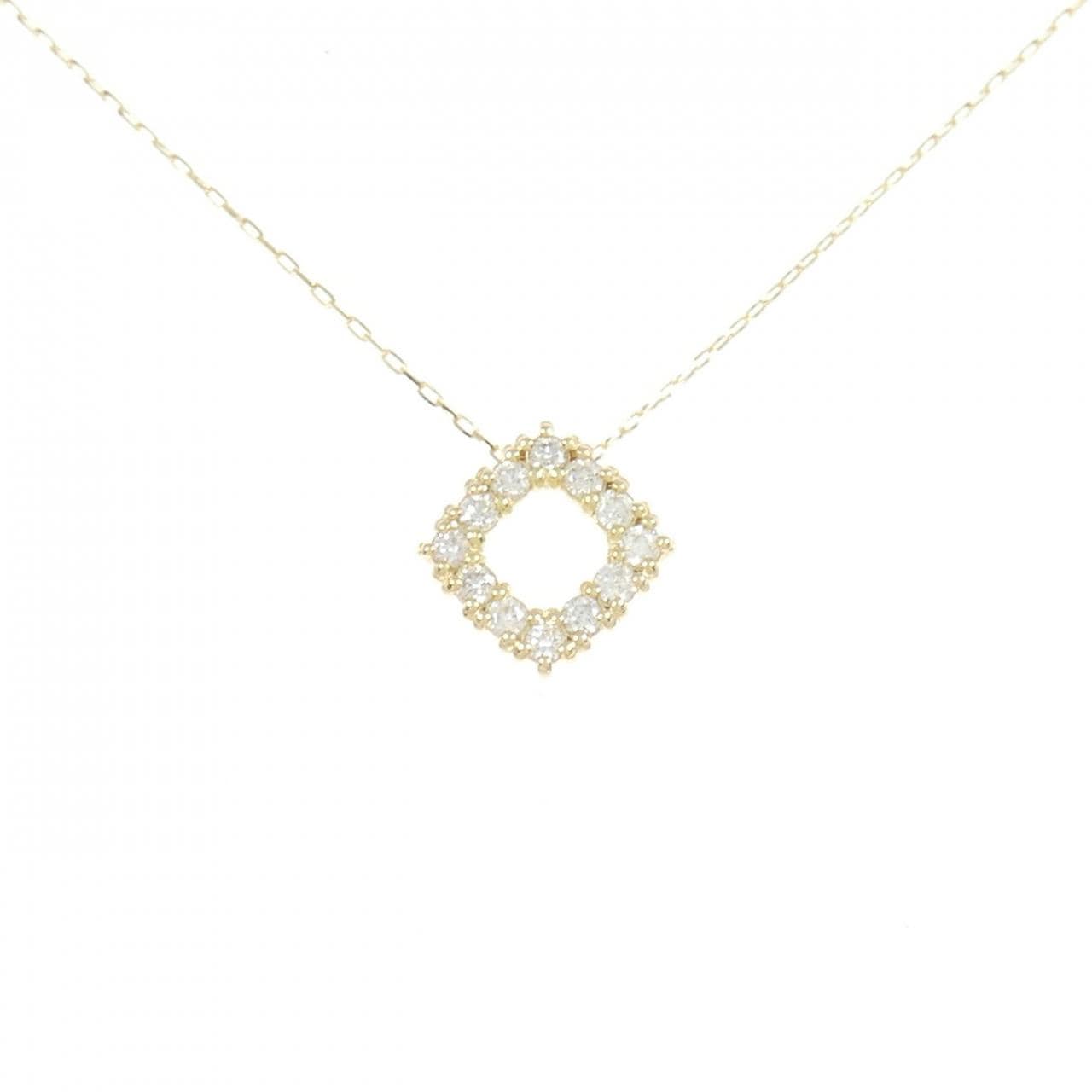 [BRAND NEW] K18YG Diamond necklace 0.20CT