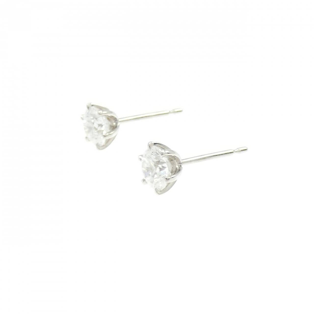 【リメイク】PT900/ST ダイヤモンド ピアス 0.504CT 0.504CT F SI2 VG