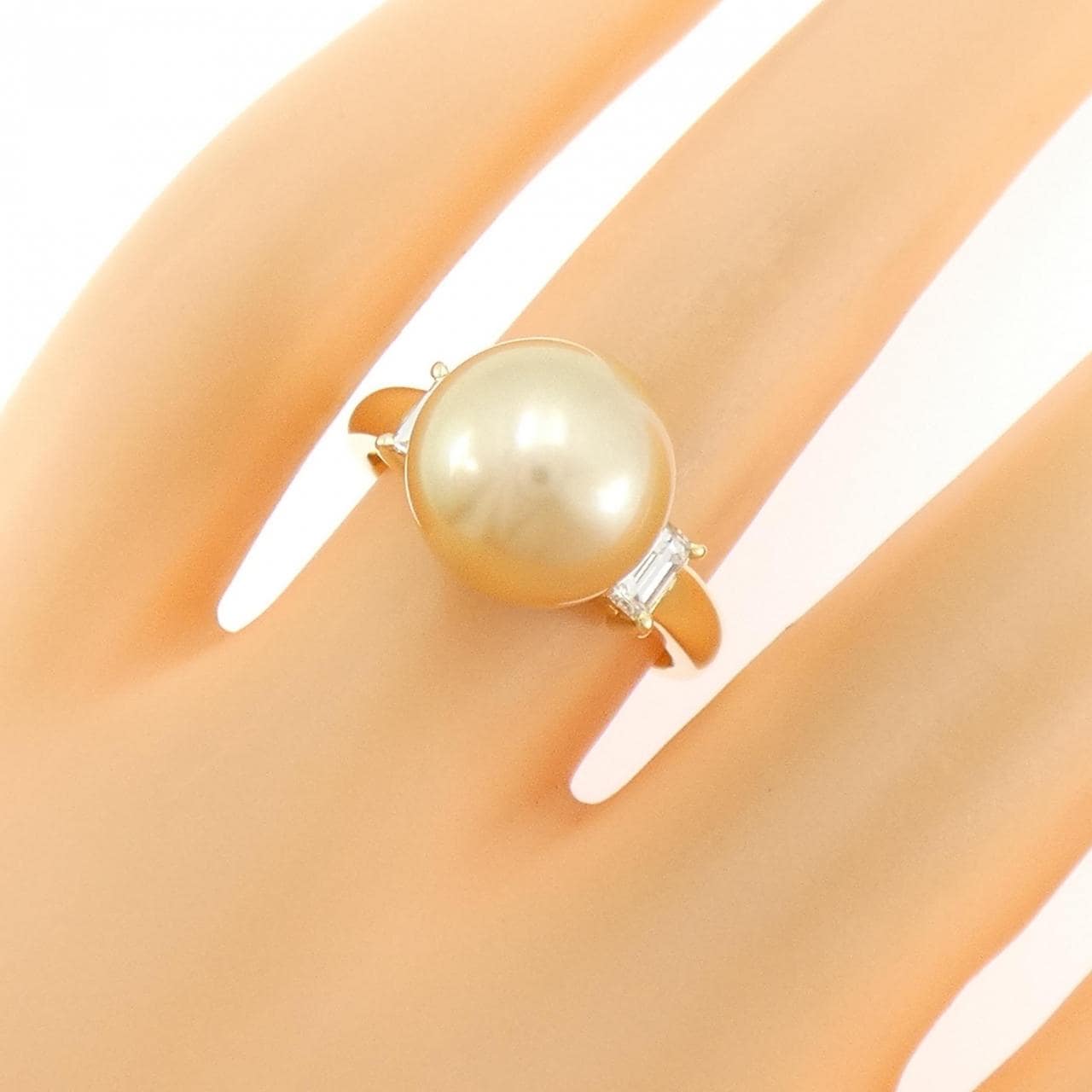 タサキ 白蝶パール リング 10.9mm