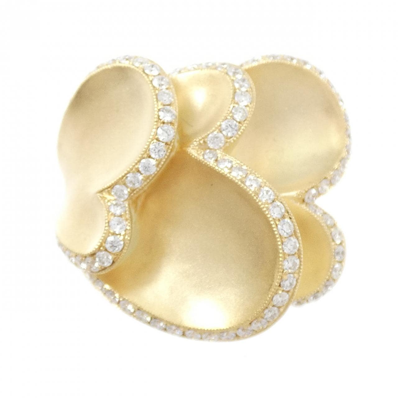 K18YG ハート ダイヤモンド リング 1.06CT