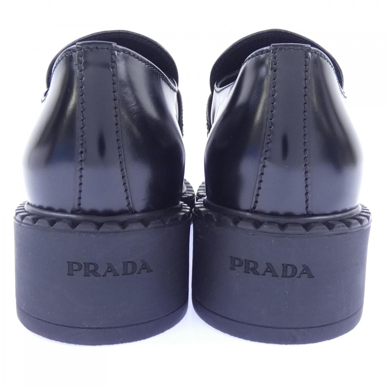 プラダ PRADA チョコレート ローファー トライアングルロゴ 1D246M シューズ