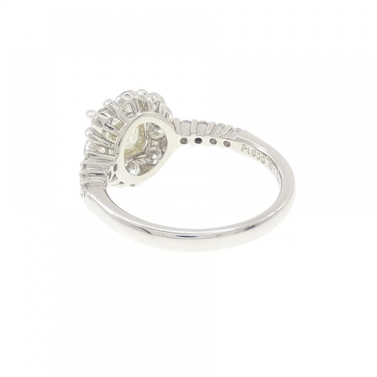 PT900 ダイヤモンド リング 1.083CT M SI1 ファンシーカット