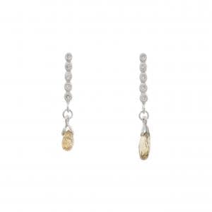 K18WG ダイヤモンド ピアス 0.39CT