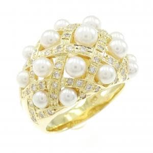 K18YG アコヤパール リング