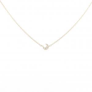 K10YG ムーン ダイヤモンド ネックレス