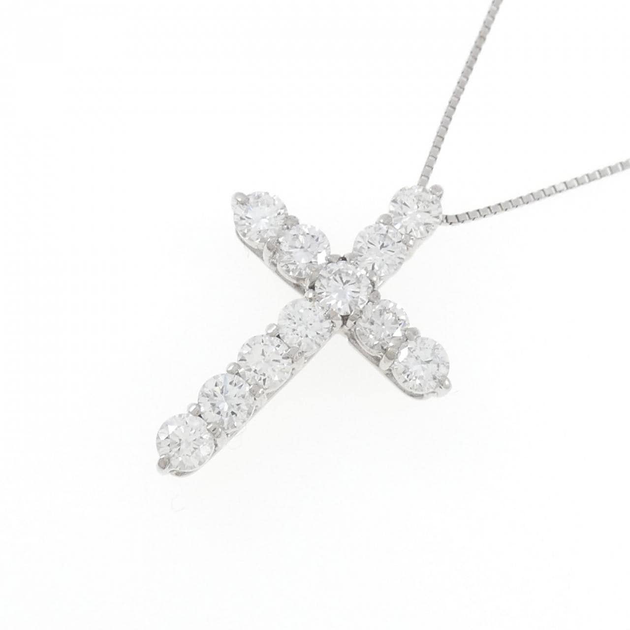 PT Cross Diamond Necklace 1.681CT