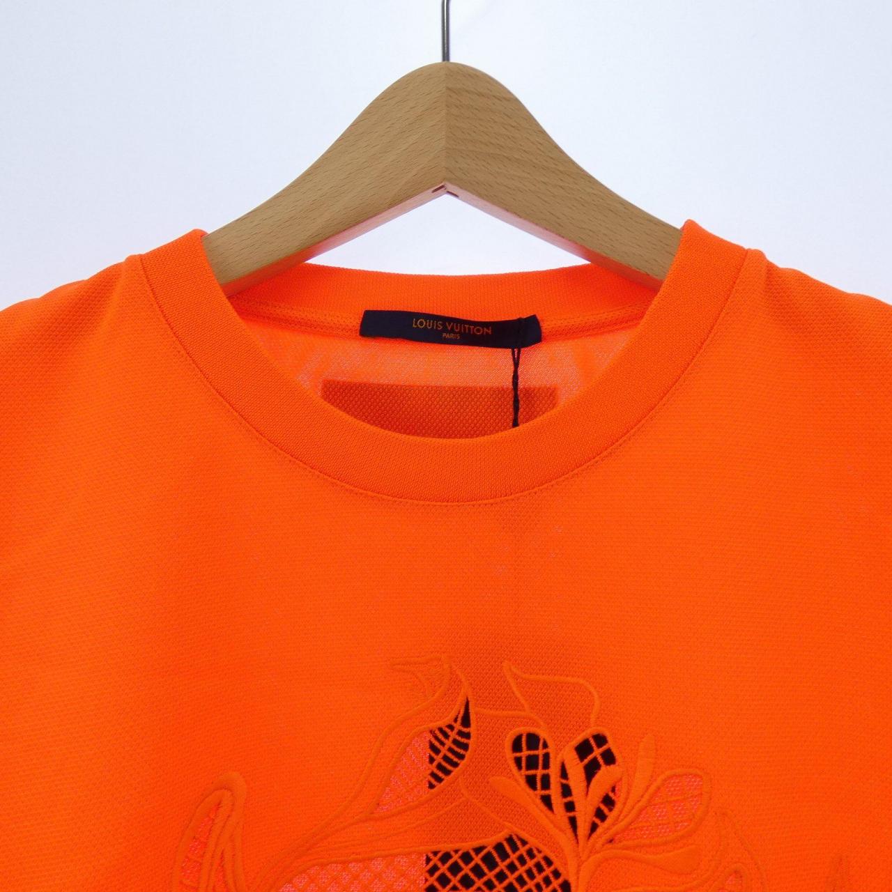 ルイヴィトン LOUIS VUITTON LVヴェジェトゥルレースエンブロイダリーTシャツ HIY88WTYS Tシャツ