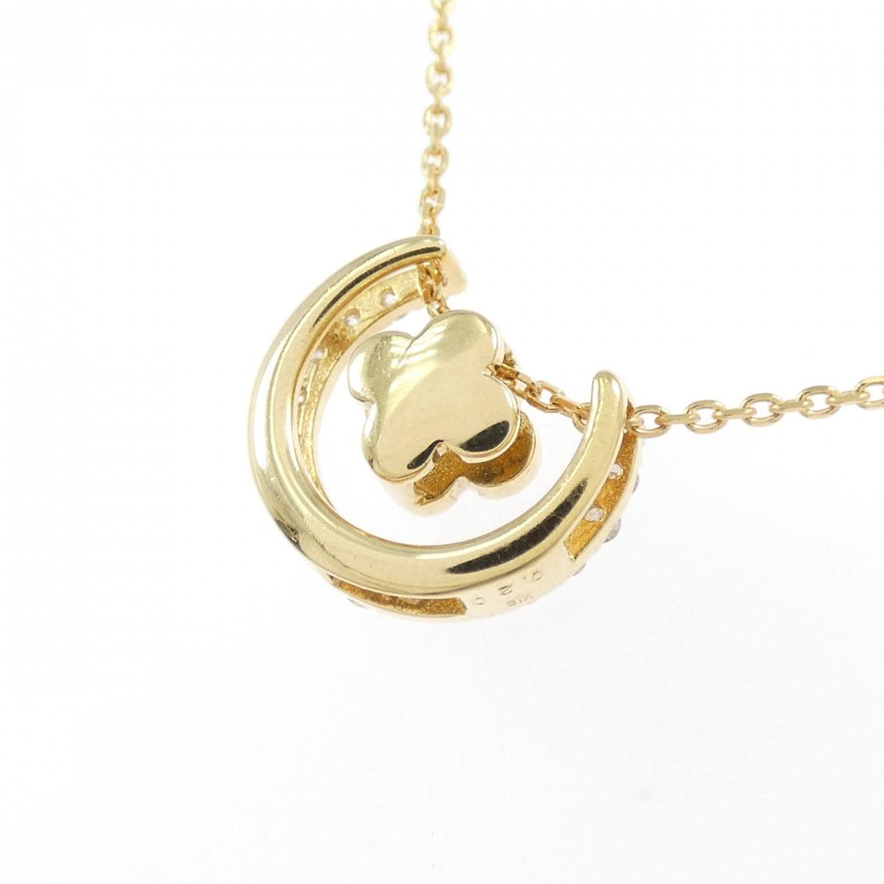 K18YG 2WAY ダイヤモンド ネックレス 0.20CT
