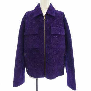 ルイヴィトン LOUIS VUITTON ワークウェアモノグラムエンボススエードジャケット HOL67WXD8 レザージャケット