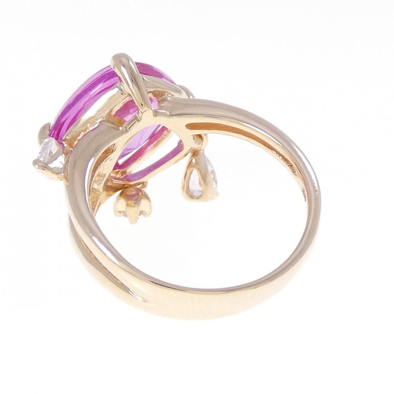 K10PG 合成サファイヤ リング