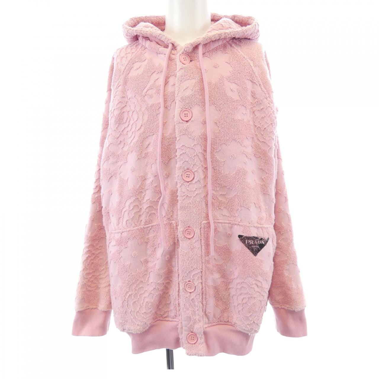 プラダ PRADA トライアングルロゴ ジャカードテリークロスフーディ UJL210 S221 10E3 パーカー
